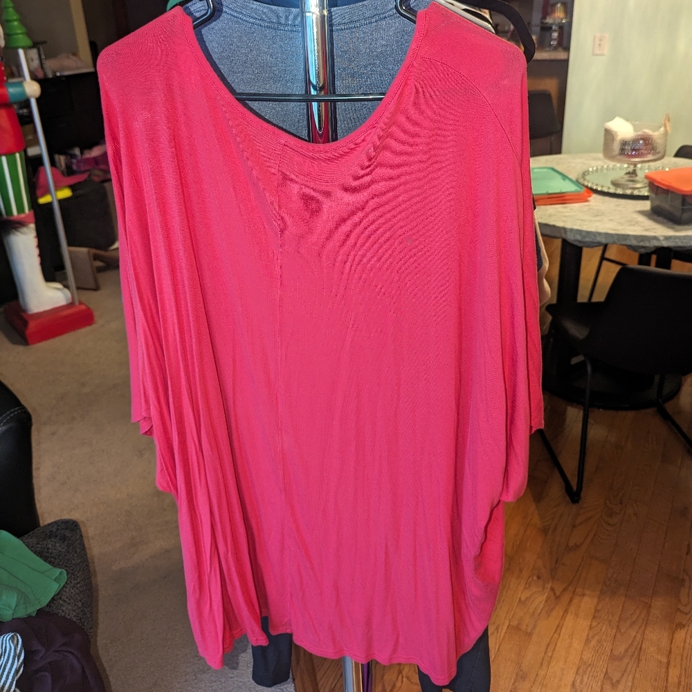 💙Maurices lipstick pink 3x 24/7 top - Picture 5 of 6